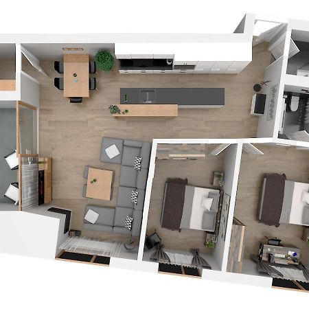 Montanas - Luxuswohnung Mit Kamin - Nahe Caumasee & Talstation Flims Exterior foto